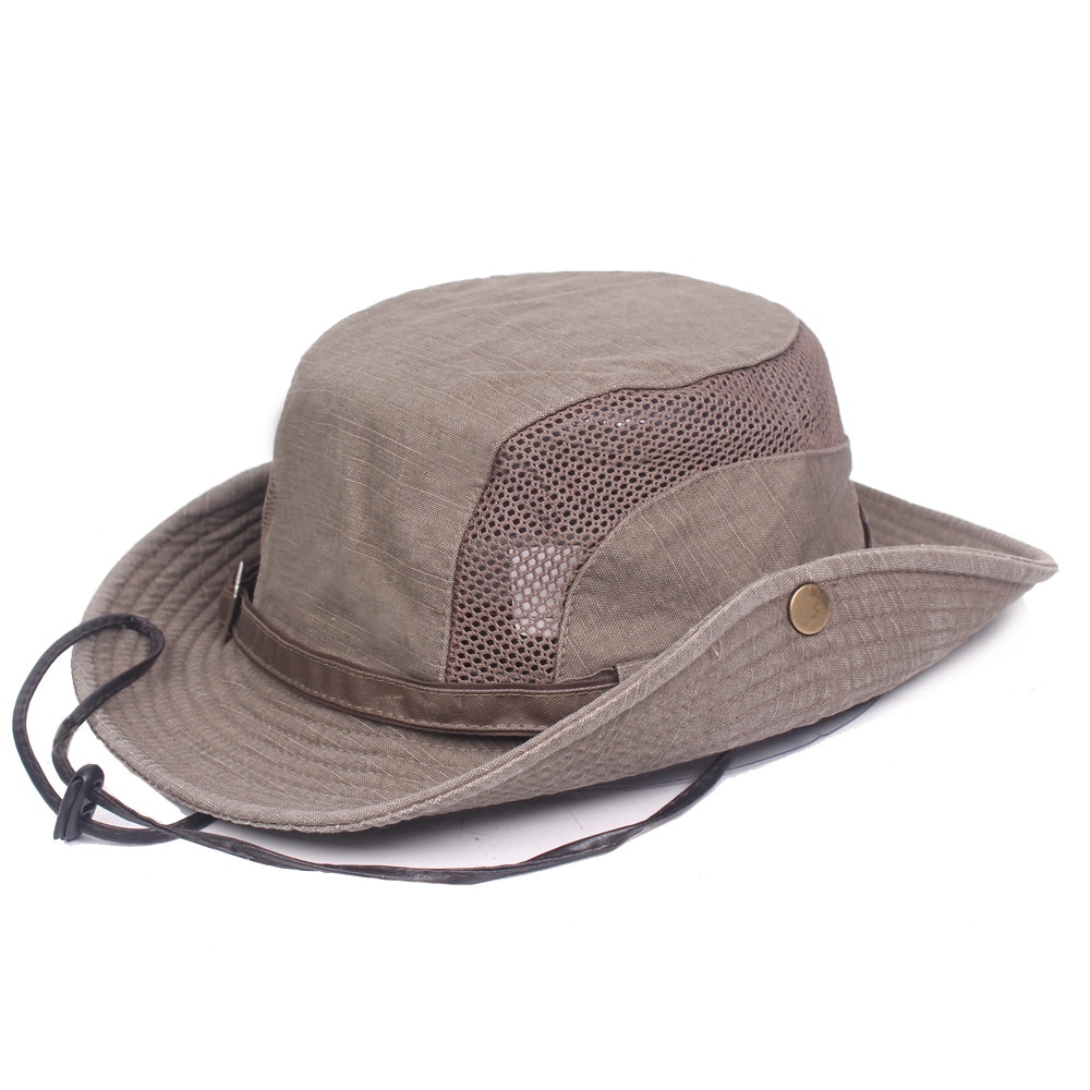 Men's Breathing Short Brim Safari Hat
