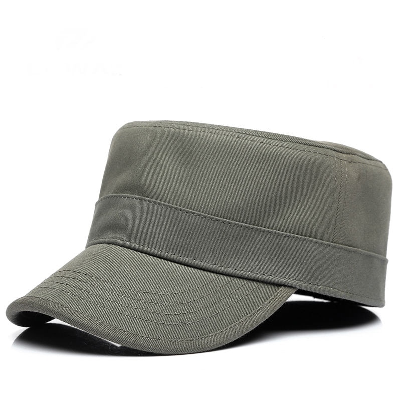 Men's Solid Color Hard Top Army Cap