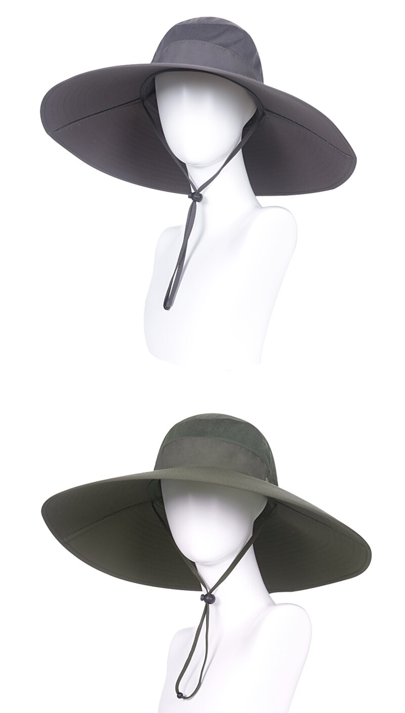 Men's Adjustable Wide Brim Safari Hat