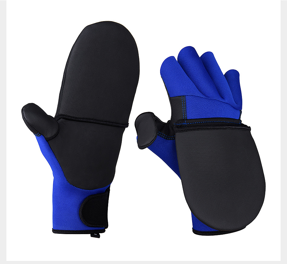 Convertible Foldover Fishing Gloves
