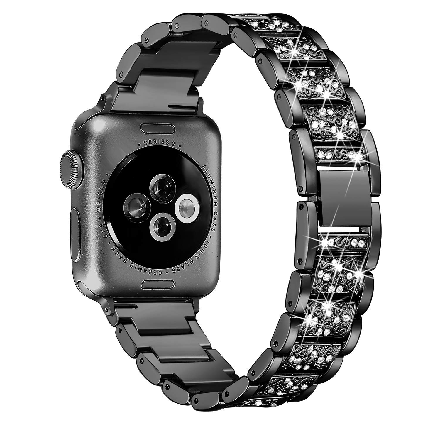 Crystal Patterned Metal Band for Apple Watch