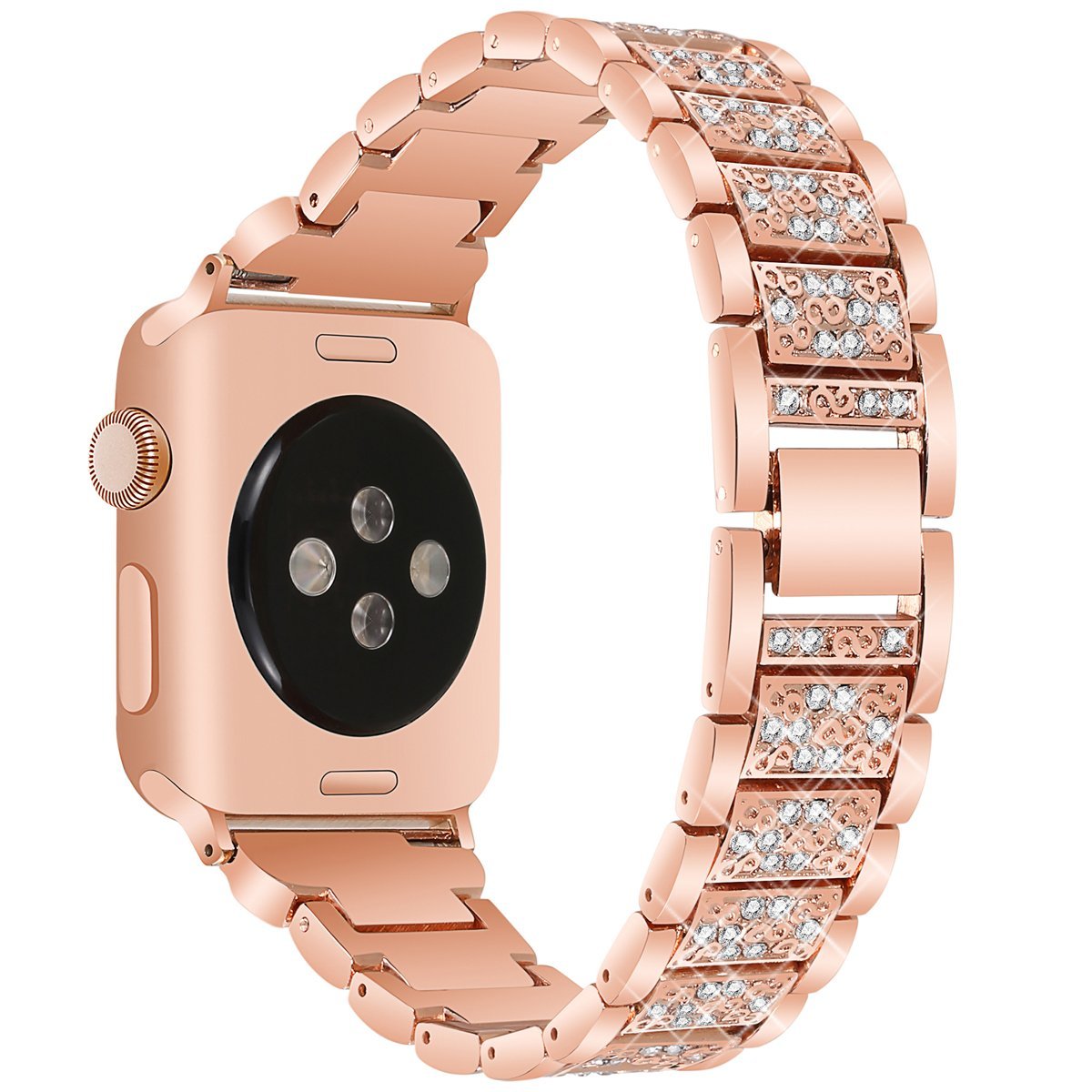 Crystal Patterned Metal Band for Apple Watch