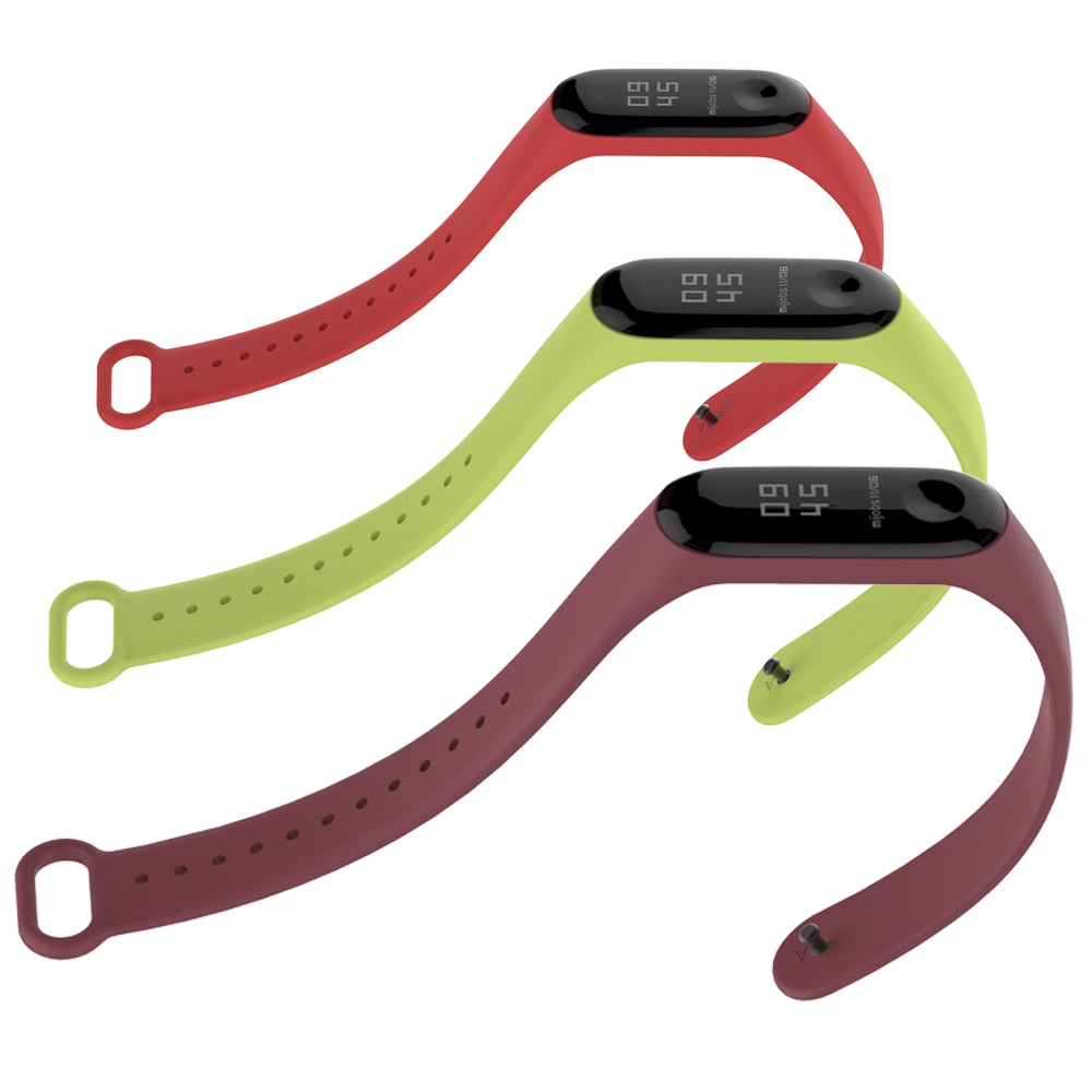 Classic Solid Color Silicone Band for Xiaomi Mi Band 3