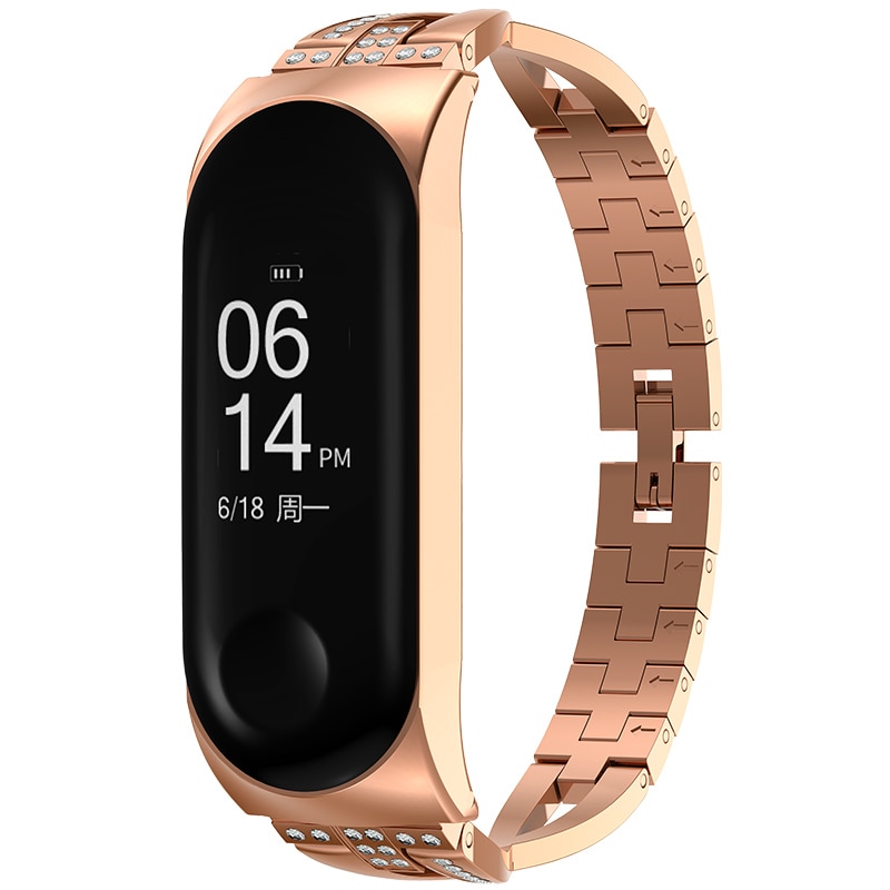 Crystal Patterned Bracelet Band for Xiaomi Mi Band 3 and 4