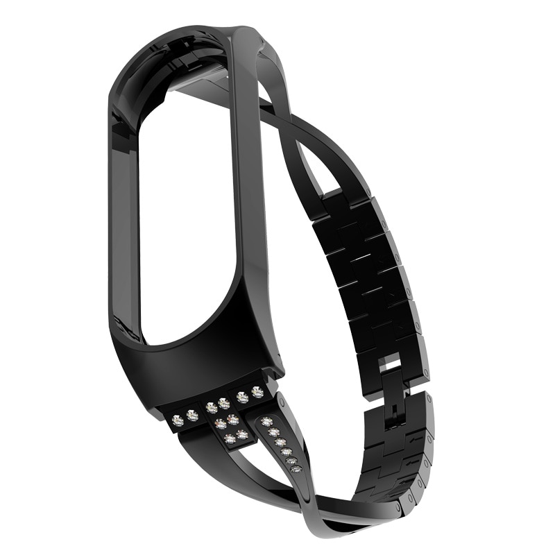 Crystal Patterned Bracelet Band for Xiaomi Mi Band 3 and 4