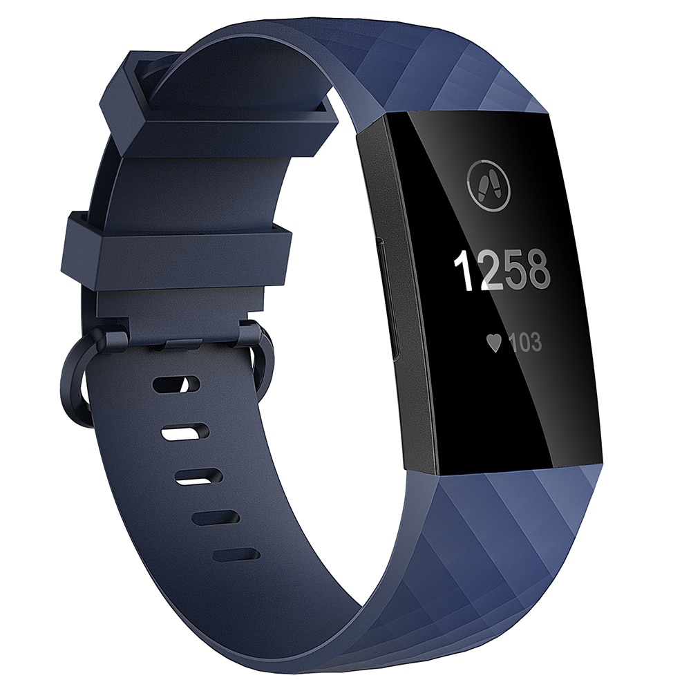 Ribbed Silicone Band for FitBit Charge 3