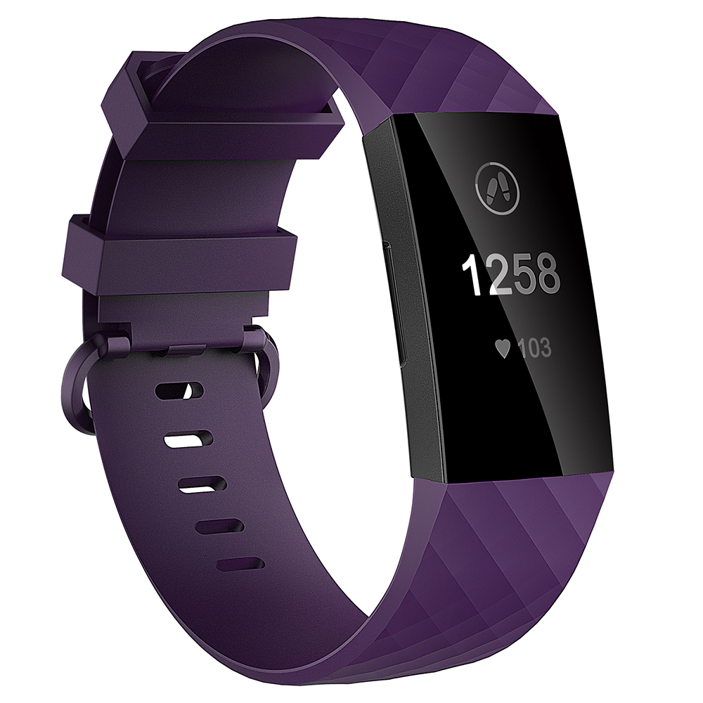 Ribbed Silicone Band for FitBit Charge 3