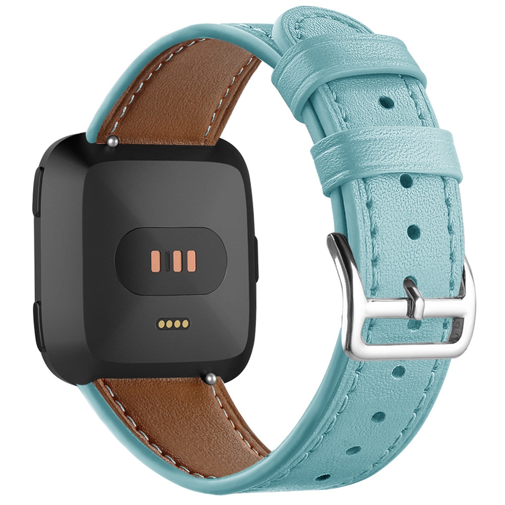 Sweatproof Leather Band for FitBit Versa