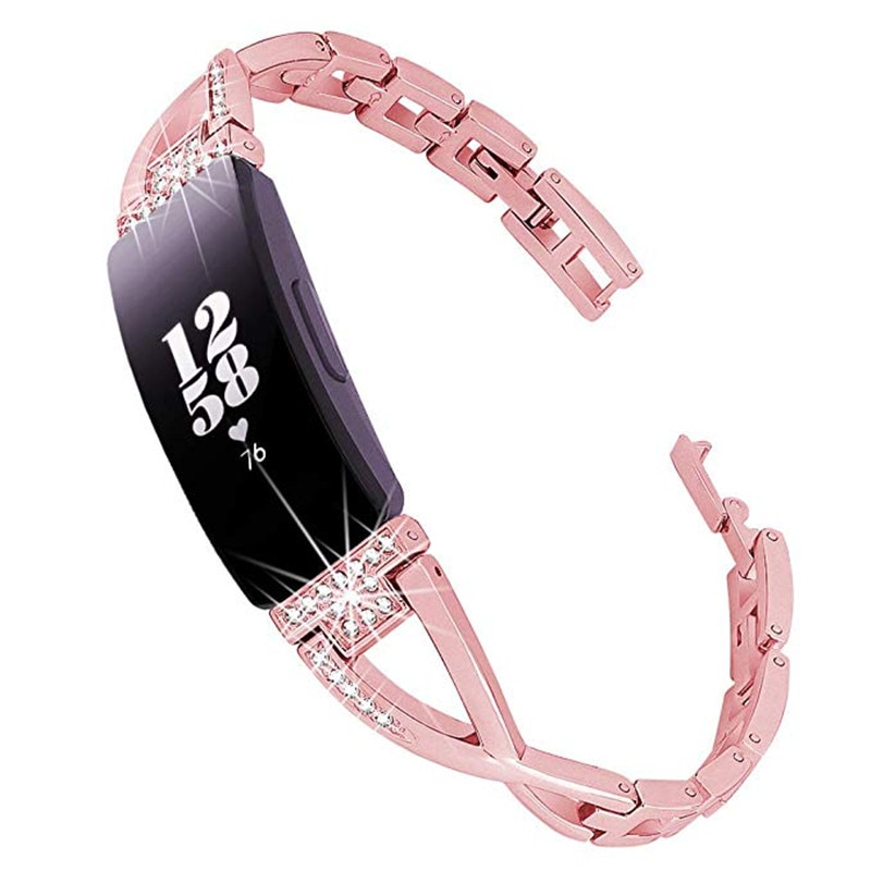 Women's Rhinestone Patterned Band for FitBit Inspire