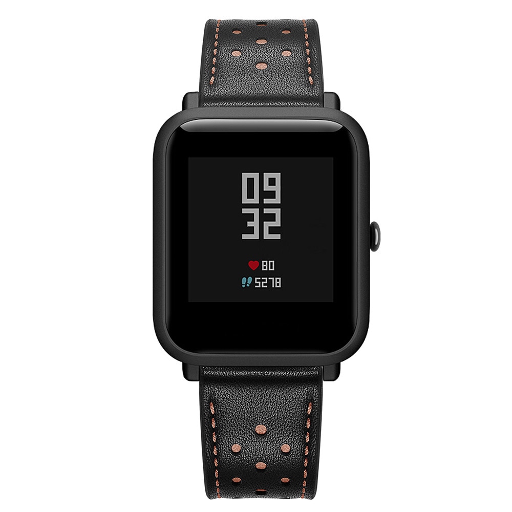 Ventilated Leather Band for Xiaomi Huami Amazfit Bip