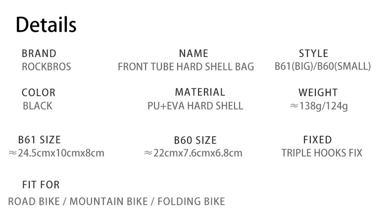 Hard Shell Bicycle Bag