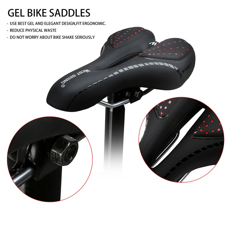 Breathable PU Leather Bicycle Saddle