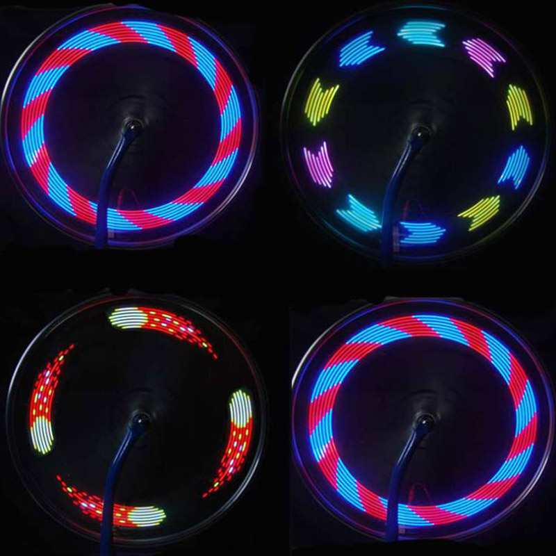 Water-Resistant Durable Colorful 14 LED Bicycle Wheel Light