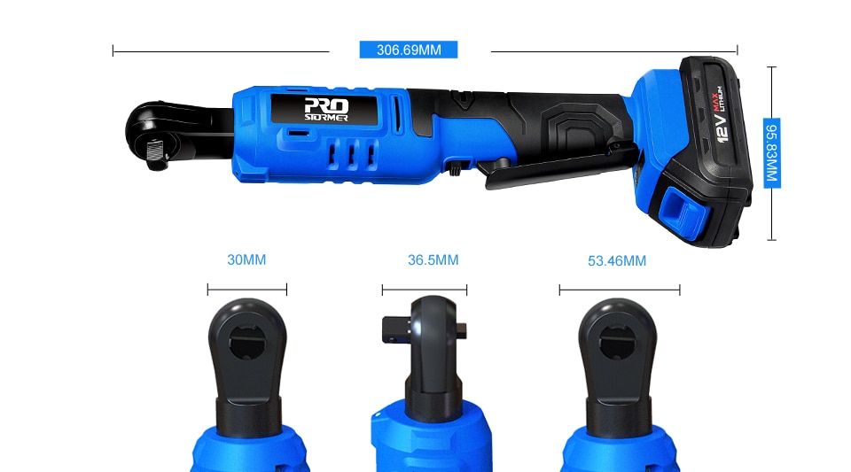 High Torque Electric Ratchet Wrench with Box