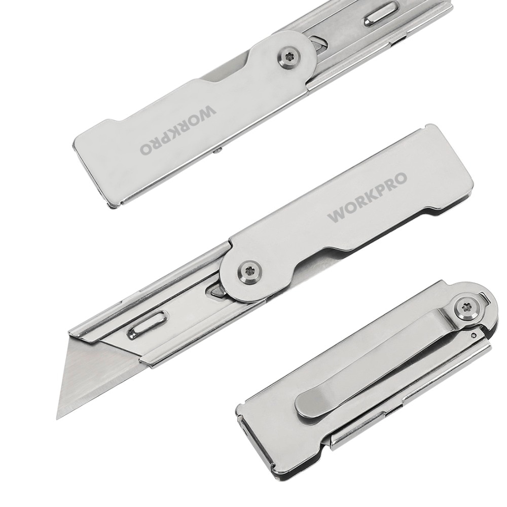 Stainless Steel Folding Utility Knives Set