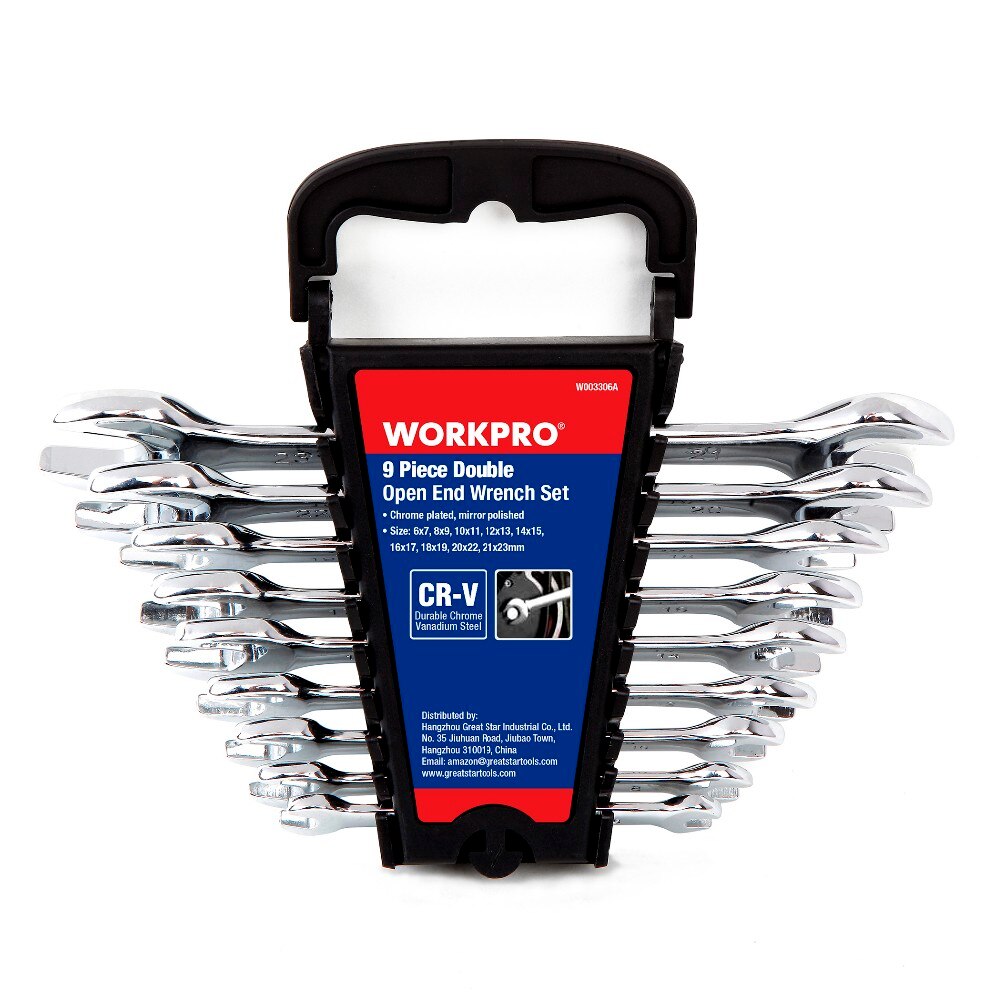 Double-Headed Wrenches with Rack Set
