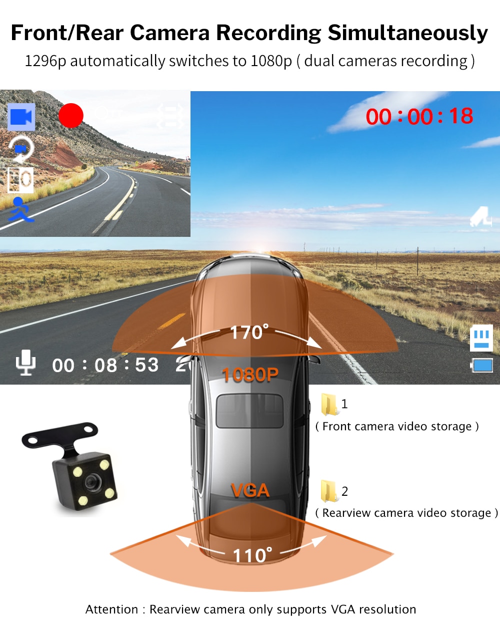 1080P Dash Camera for Cars