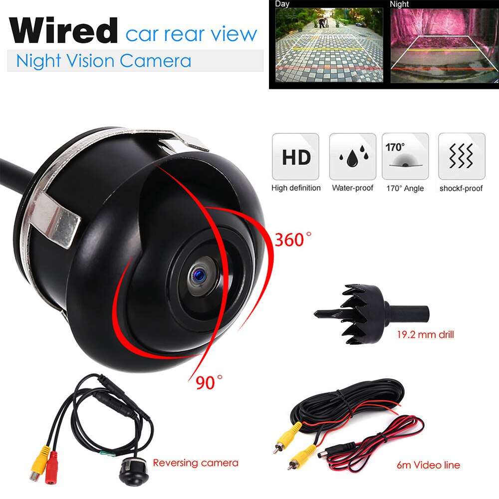 Waterproof Wide Angle Night Vision Backup Camera for Cars