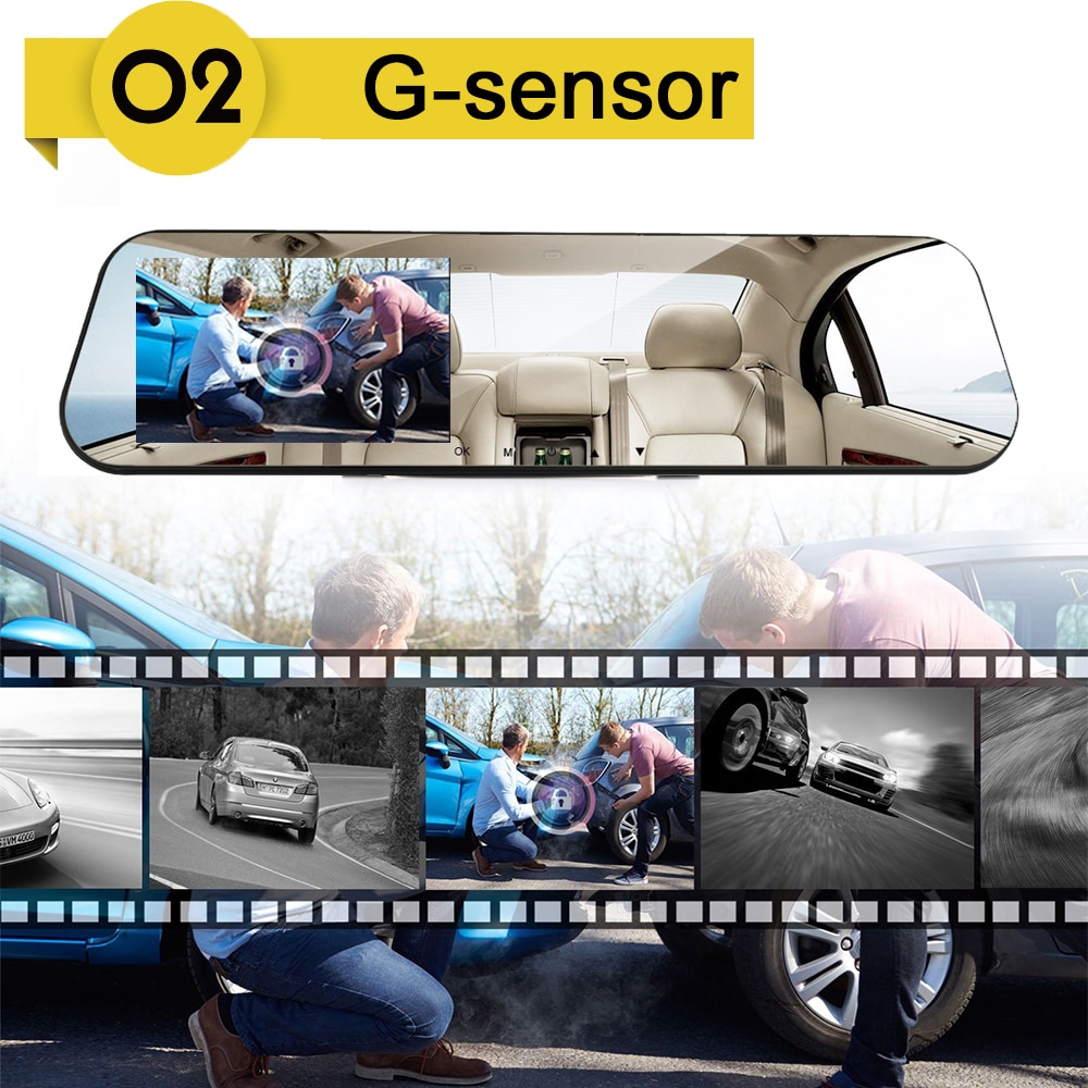 HD 1080P Dash Camera for Cars with Rear View