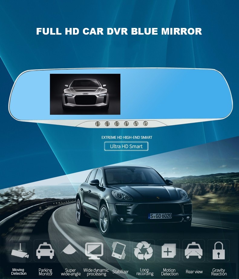 1080P Dual Lens Dash Camera for Cars