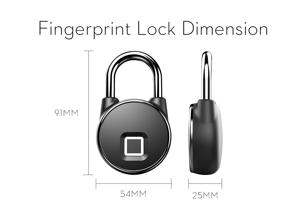 Waterproof Bluetooth Fingerprint Lock