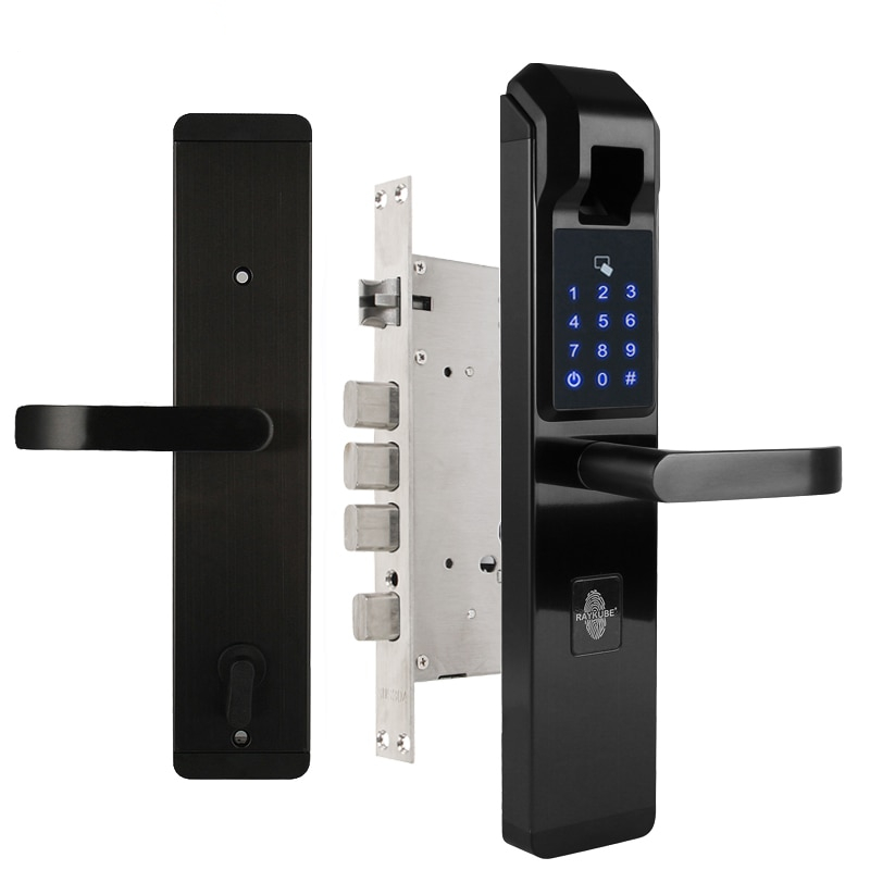 Universal Electronic Door Lock with Fingerprint Unlock