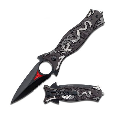 Dragon Decorated Survival Knife