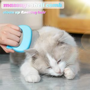 Pet Massage Shell Brush